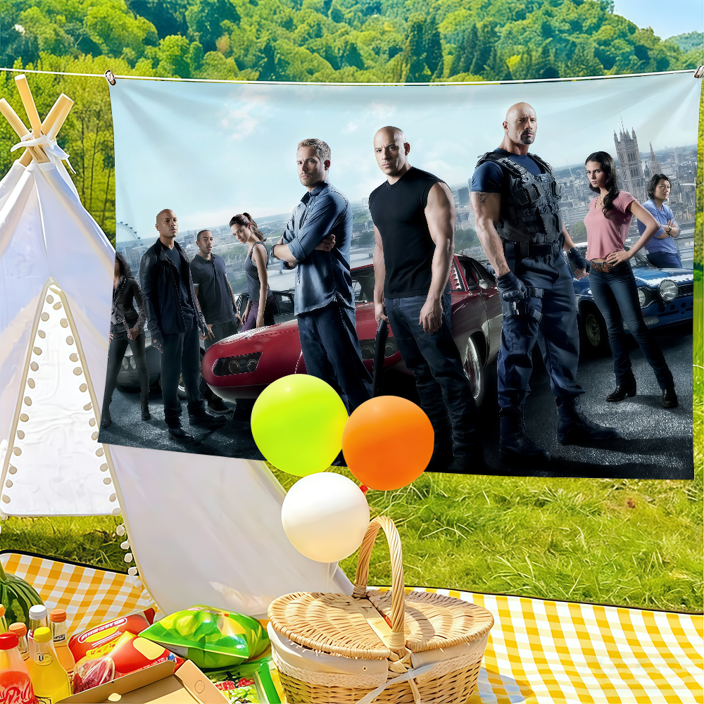 Outdoor Adventure Movies - Adventure movie F-Fast F-Furious flag Suitable