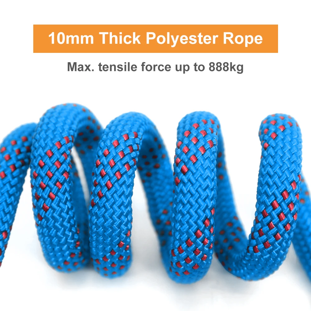 10mm Rock Climbing Rope 10M/20 - Rope Climbing Static บทวิจารณ์และราคา