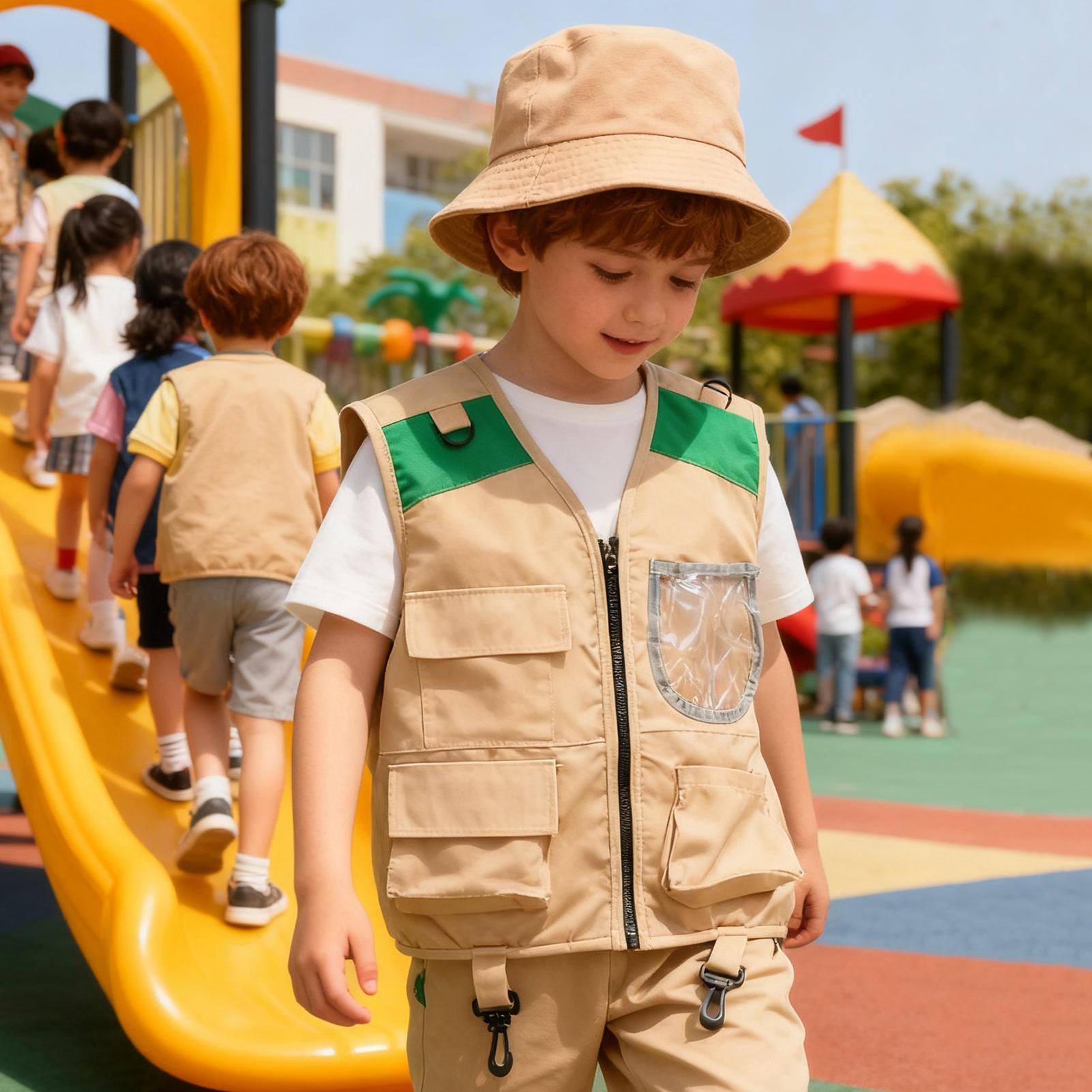 Kids Explorer hat and vest Cos - Outdoor Adventure Kit For Kids บทวิจารณ์และราคา