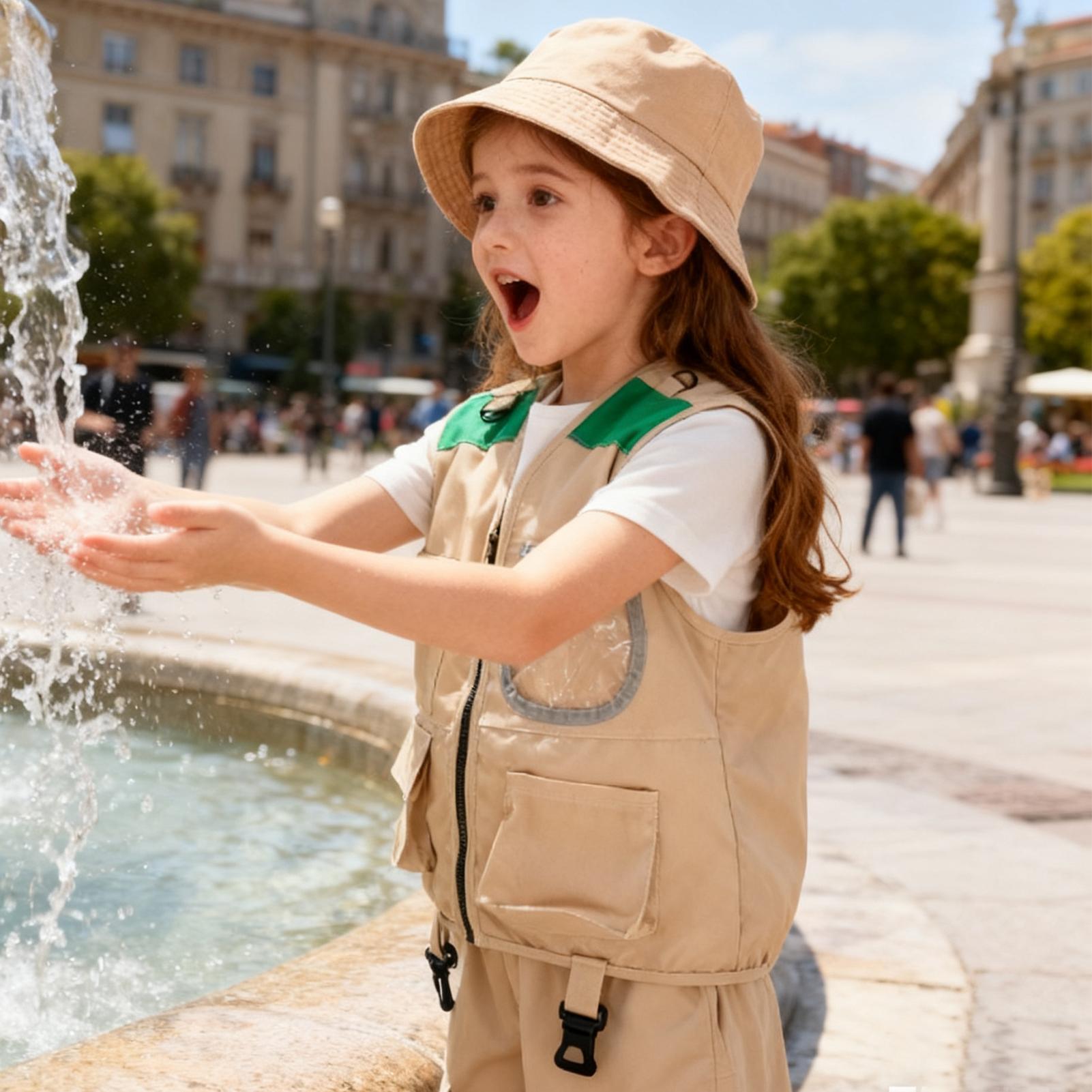 Kids Explorer hat and vest Cos - Outdoor Adventure Kit For Kids บทวิจารณ์และราคา