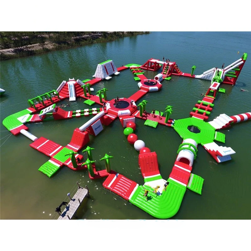 Giant Inflatable Water Park Ga - Outdoor Adventure Course บทวิจารณ์และราคา