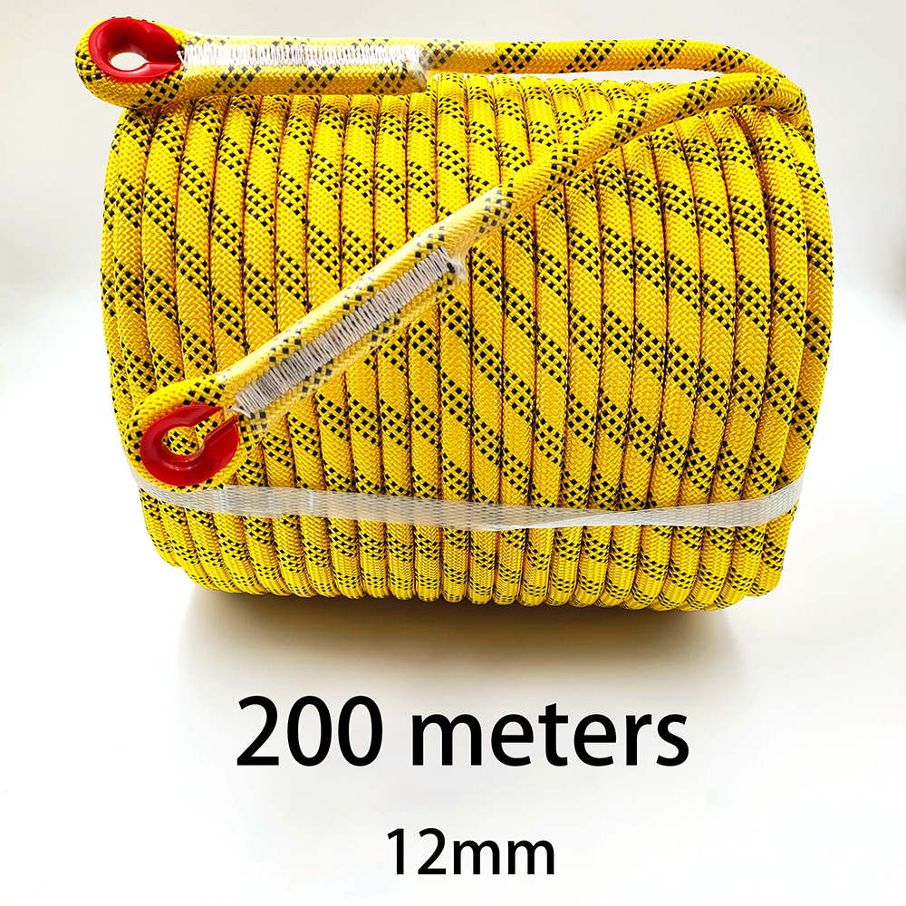 200m 12mm Rock Climbing Rope T - Rope Climbing Static บทวิจารณ์และราคา