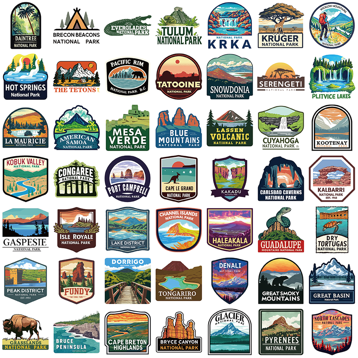 50/100pcs National Parks Stick - Outdoor Adventure Enthusiast บทวิจารณ์และราคา