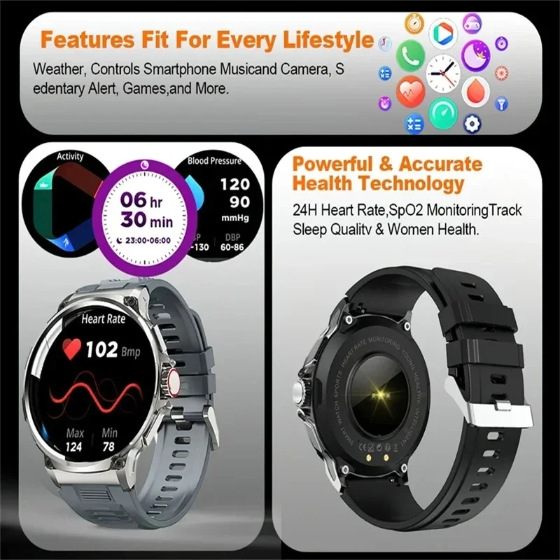 Hot Men Smart Watch 710mAh Out - Outdoor Adventure Hours บทวิจารณ์และราคา