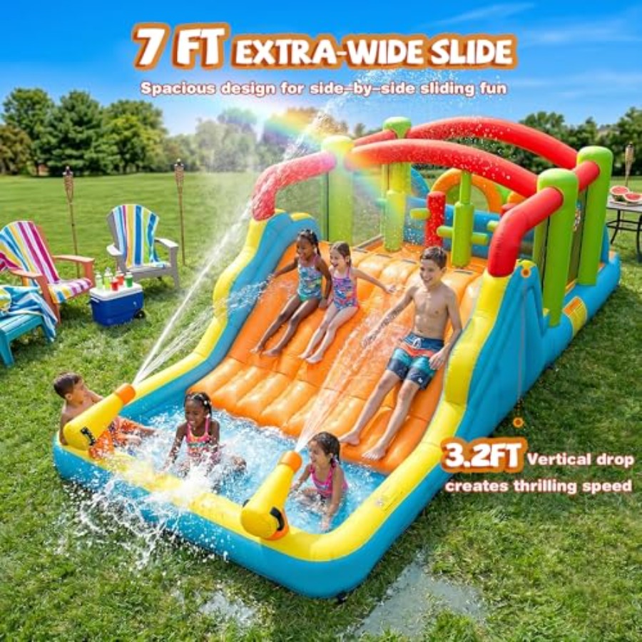 Big Bounce House for 3-12 Infl - Outdoor Adventure Course บทวิจารณ์และราคา