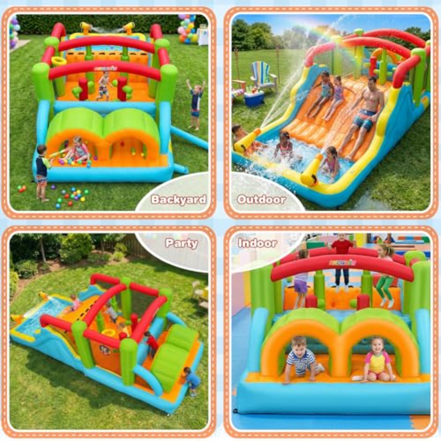 Big Bounce House for 3-12 Infl - Outdoor Adventure Course บทวิจารณ์และราคา