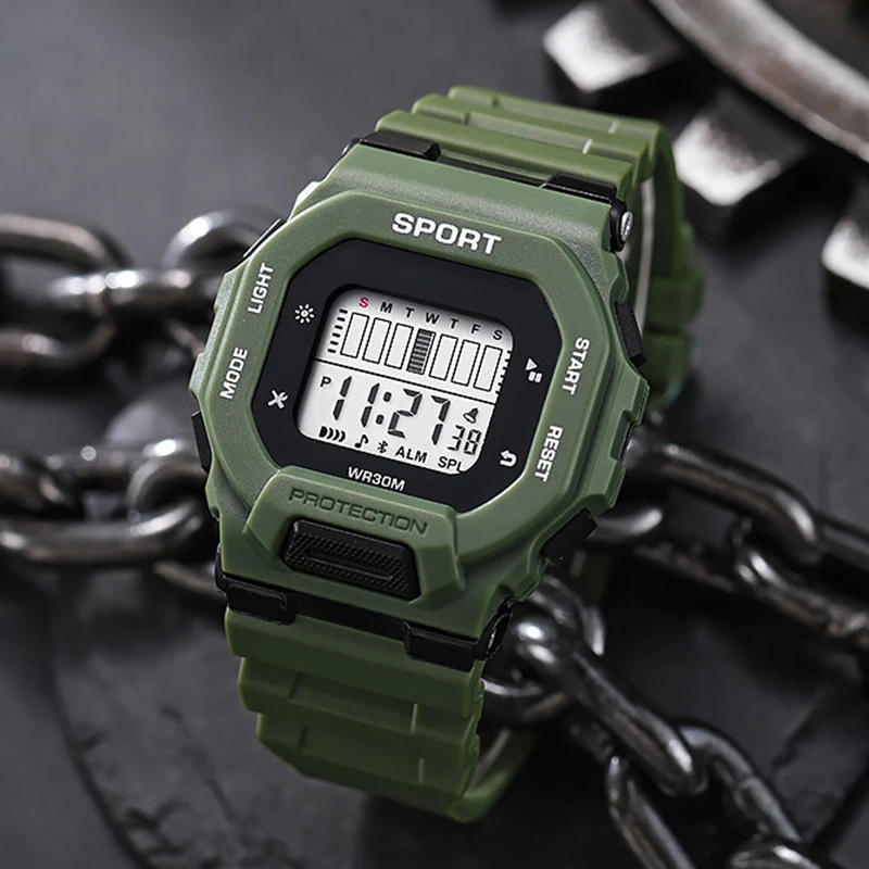 Fashion Men Sports Watch Water - Outdoor Adventure Hours บทวิจารณ์และราคา