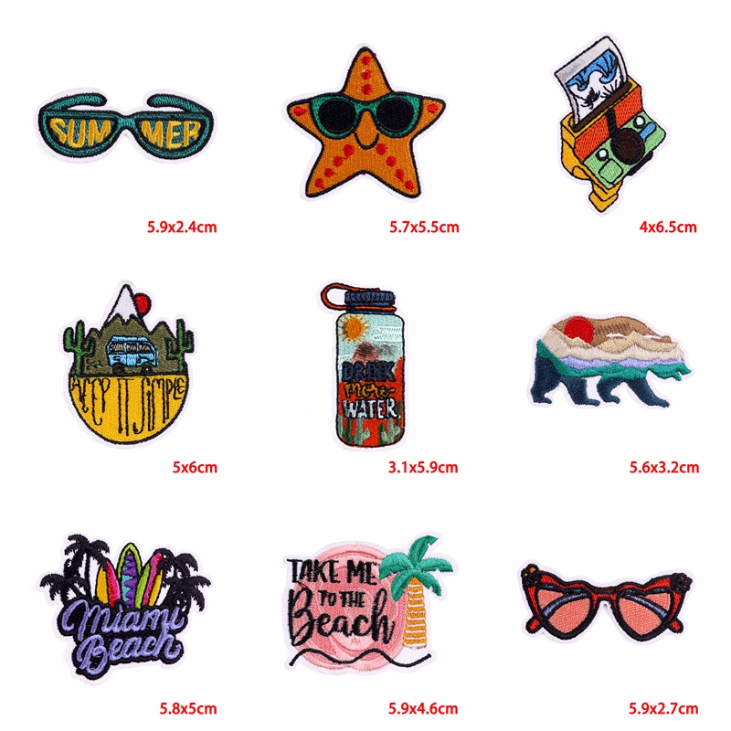 10PCS Iron On Patches Outdoor  - Outdoor Adventure Show บทวิจารณ์และราคา