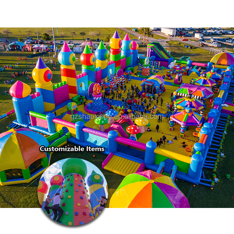 Commercial Inflatable Trampoli - Outdoor Adventure Course บทวิจารณ์และราคา