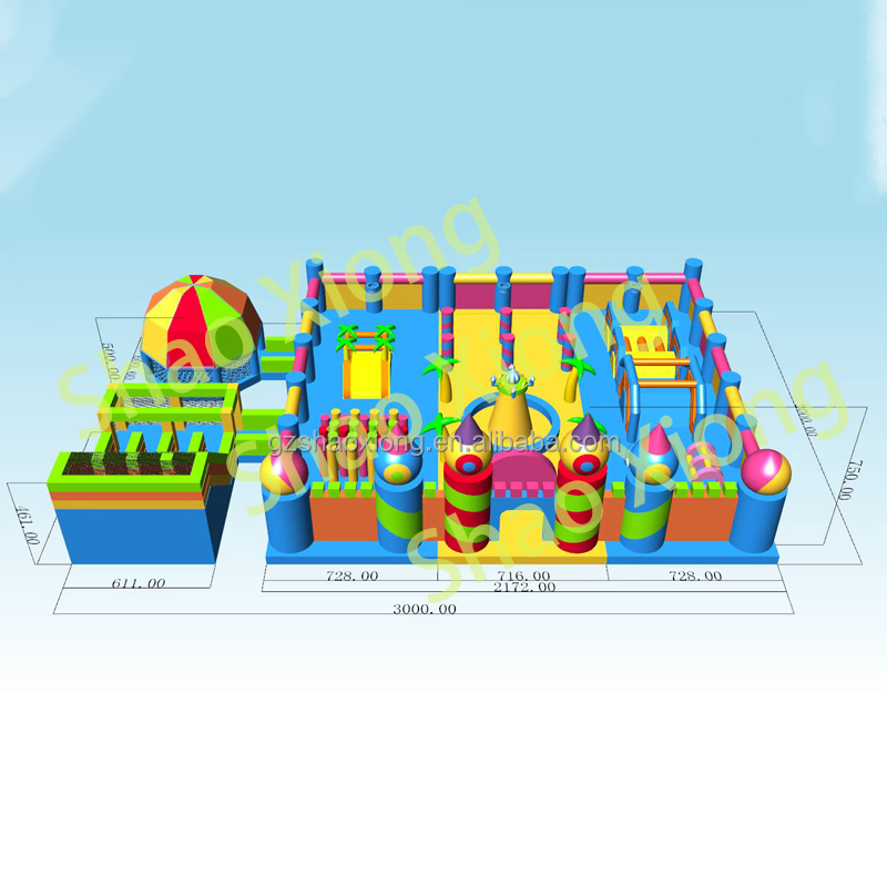 Commercial Inflatable Trampoli - Outdoor Adventure Course บทวิจารณ์และราคา