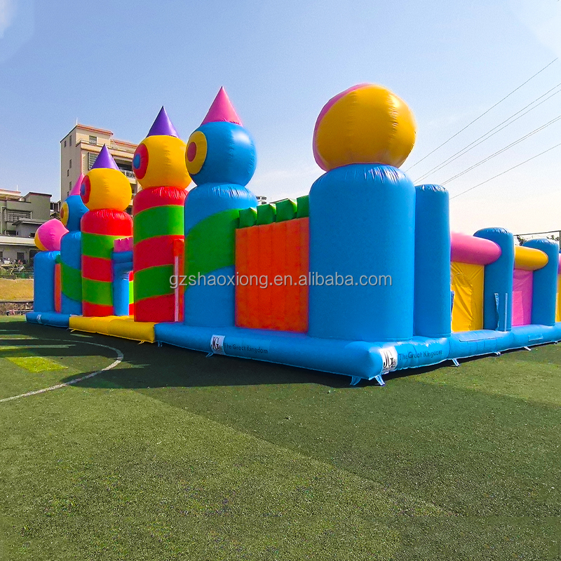 Commercial Inflatable Trampoli - Outdoor Adventure Course บทวิจารณ์และราคา