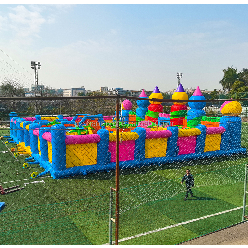 Commercial Inflatable Trampoli - Outdoor Adventure Course บทวิจารณ์และราคา