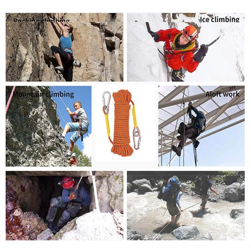 Thickened 10mm Safety Life Rop - Rope Climbing Static บทวิจารณ์และราคา