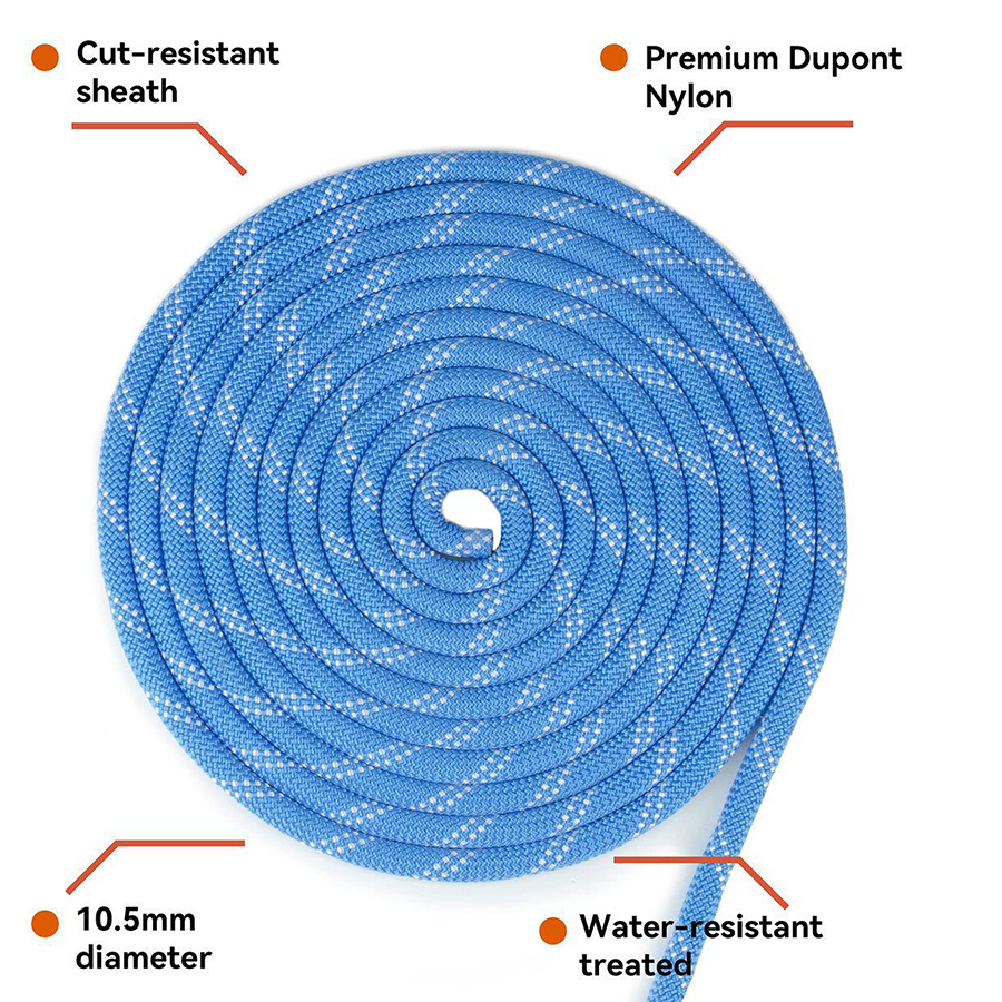 Thickened 10m Safety Life Rope - Rope Climbing Static บทวิจารณ์และราคา