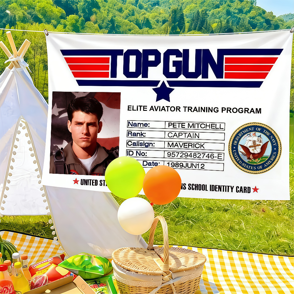 Adventure Movie T-Top Gun flag - Outdoor Adventure Movies บทวิจารณ์และราคา