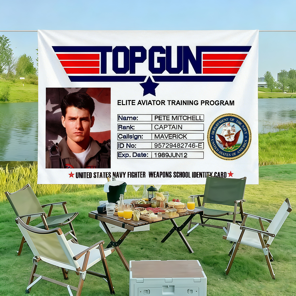 Adventure Movie T-Top Gun flag - Outdoor Adventure Movies บทวิจารณ์และราคา